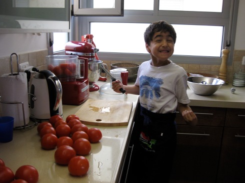 Amitai is helping in the kitchen at the age of 4 (8 years ago)